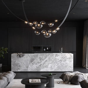 Su misura Gocce <span class=keywords><strong>di</strong></span> <span class=keywords><strong>rugiada</strong></span> in alabastro lampadario in pelle ciondolo per la casa soggiorno camera da letto - Product Image 2