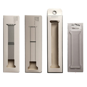 Caja de embalaje exquisita, <span class=keywords><strong>almacenamiento</strong></span> de cartón para <span class=keywords><strong>Apple</strong></span> <span class=keywords><strong>Watch</strong></span>, cuerda tejida elástica, Serie de correas iWatch - Product Image 1