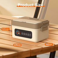 Lonchera Eléctrica Portátil de 20000mah 9V 5A con Calentamiento Rápido, Capacidad de 1.5L, Inalámbrica, USB-C, de Acero Inoxidable