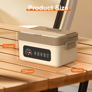 Boîte à lunch électrique à chauffage rapide 20000mah 9V 5A, portable, capacité 1,5L, sans fil, USB-C, en acier inoxydable - Product Image 2
