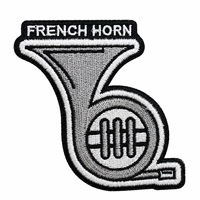 Patch brodé personnalisé avec logo Clarinette, fabrication de badges pour instruments à vent, pour uniformes d'orchestre, vêtements et sacs musicaux