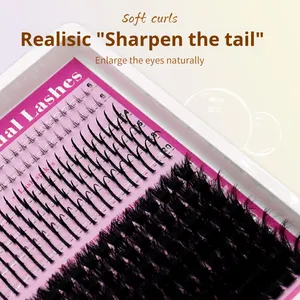 Vendor Fan Eyelash DIY <strong>Lash</strong> Fluffy Cluster Private Label <strong>Volume</strong> 3D Faux Mink Cluster <strong>Lashes</strong> Wholesale Bottom <strong>Lash</strong> Spike Clusters - Product Image 5