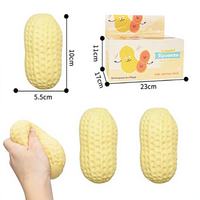 Jouet en peluche cacahuète fait main, balle populaire réaliste, blocs de construction, jouet anti-stress à presser pour les doigts, en matériau TPR durable
