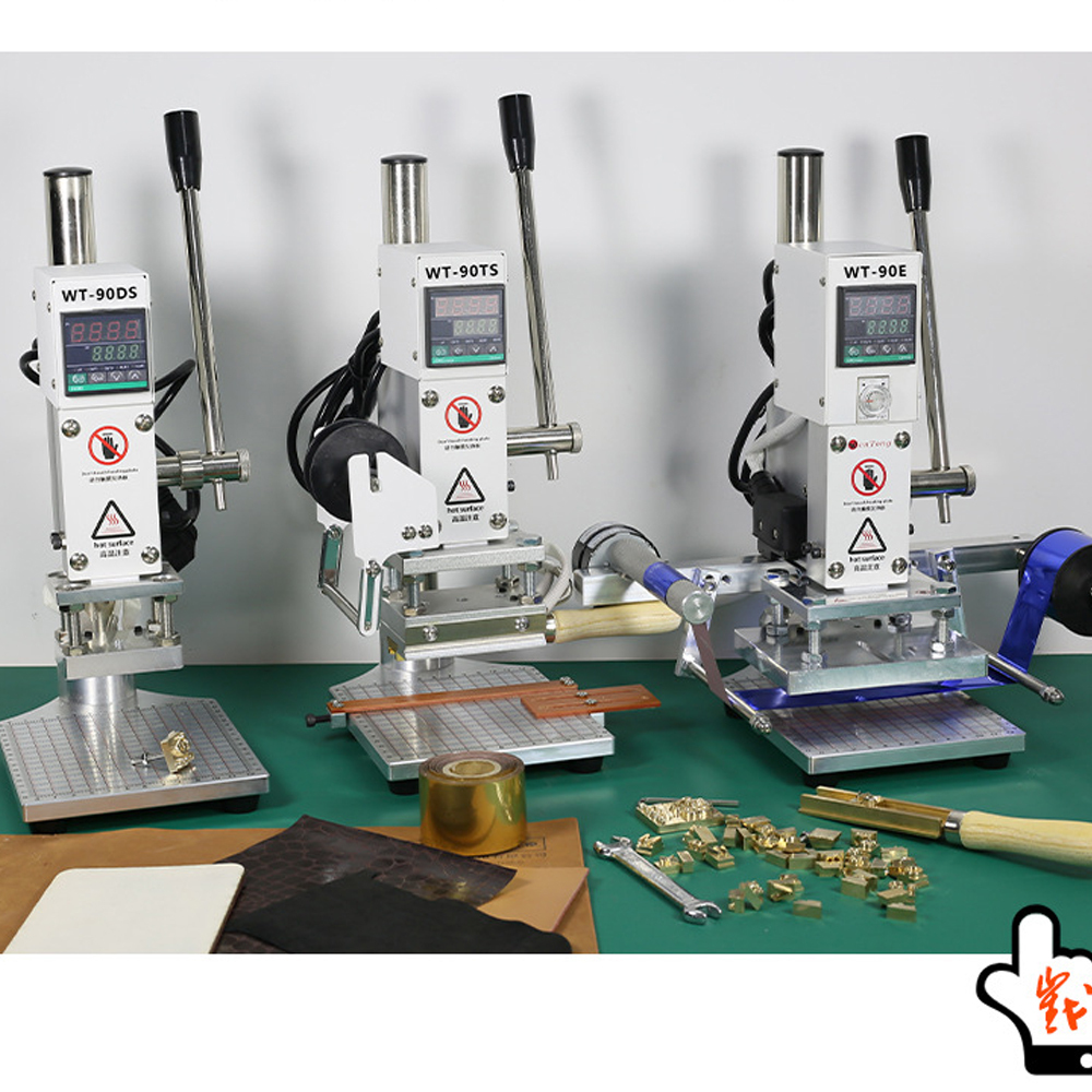 Mini Manual 5*7cm Embossing Logo Stamping Machine Leather Paper Branding Machine With Bronzing Paper Holder · image 6