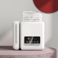 Lave-bouteilles portable avec panneau de commande tactile, ventilateurs doubles de qualité alimentaire, séchage rapide, lave-bouteilles et sécheuse