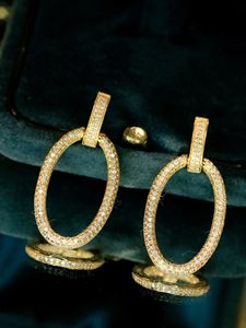 Pendientes de Diamantes de Oro de 18k de Lujo Xinfly, Joyería Hipoalergénica Duradera para Bodas y Ocasiones Especiales para Piel Sensible - Product Image 3