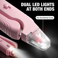 Cortauñas y Lima de Uñas Recargable 2 en 1 para Perros y Gatos, para Perros Grandes, Medianos y Pequeños, con Luz LED