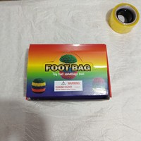 Ballon Hacky Sack en tricot pour l'extérieur, couleur arc-en-ciel aléatoire, pour activités de plein air, jonglage et jeu de frappe