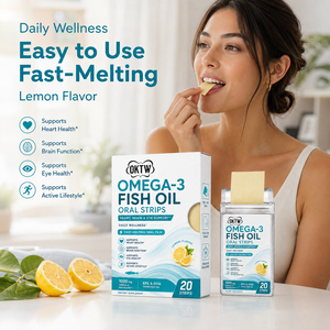 Tiras Orales de Aceite de Pescado Omega 3 Personalizadas con Aceite de Algas para Nutrición Diaria, Suministro de Marca Privada - Product Image 4