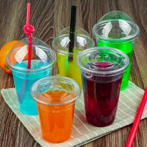 पार्टी समारोहों के लिए अनुकूलित थोक पारदर्शी पालतू प्ला प्लास्टिक कप चाय पार्टी समारोहों के लिए डिस्पोजेबल
