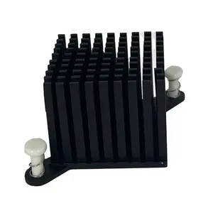 Customized factory fin anodized square heatsinks aluminum heat sink for led