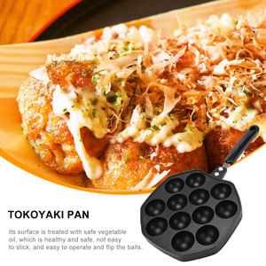 Takoyaki Maker Octopus Balls <strong>Grill</strong> <strong>Pan</strong> Non-stick Bread Toast Breakfast <strong>Frying</strong> <strong>Pan</strong> General Use for Gas and Induction Cooker - Product Image 2