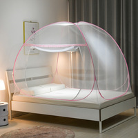 Moustiquaire de Yourte Grand Espace Carré JIUZHONG pour Adulte, Décoration de Chambre, Tente de Lit Moustiquaire avec Cadre pour la Maison