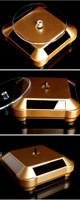 360° Drehbarer Solar-Präsentationsständer Rotierender Schmuck-Uhren-Ring-Handy-Ständer Schmuckorganizer Schmuckdisplay-Ständer in 4 Farben