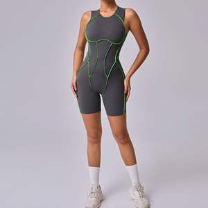 Panneau de contraste Fitness Unitard Bulk-Conception de soutien musculaire et tissu à séchage rapide | OEM USA Europe - Product Image 5