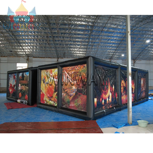 Thương mại cấp Halloween ma mê cung ngoài trời Inflatable Mê Cung trò chơi có thể tháo rời chủ đề có thể thay thế trò chơi bơm hơi nhà máy tùy chỉnh - Product Image 4