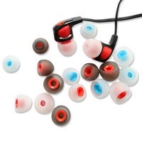 Embouts d'oreille bicolores de 3.8mm pour écouteurs Beats Embout en silicone pour connecteur 4mm à 5mm Embouts d'oreille en silicone souple