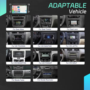 Podofo 8 ''6 + 128G Radio de coche para VW/Seat/Skoda REPRODUCTOR DE DVD de coche inalámbrico Carplay/ <span class=keywords><strong>Android</strong></span> <span class=keywords><strong>Auto</strong></span> Wifi GPS Radio estéreo de coche OEM/ODM - Product Image 5
