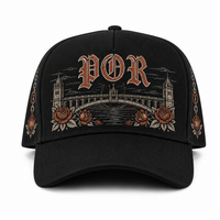 Cappello da Baseball Personalizzato con Stampa Vintage a 5 Pannelli e Visiera Curva, Stile West Coast Urban Streetwear, Vendita all'Ingrosso