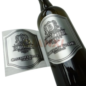 Waterproof Red Wine Bottle Label <strong>Sticker</strong> Holographic Adhesive Gold Foil <strong>Perfume</strong> Bottle <strong>Embossed</strong> Labels Wine Bottle Seal <strong>Sticker</strong> - Product Image 4