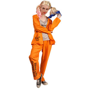 Disfraz de Halloween para Parejas, Disfraz de Prisionero Naranja, Conjunto de Mono para Fiesta de <span class=keywords><strong>Disfraces</strong></span> - Product Image 3