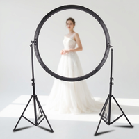 Lampe annulaire LED bicolore 120W de 47 pouces pour studio, idéale pour le streaming en direct et la photographie de portrait – Vente en gros, directement de l'usine