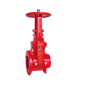 Válvula de Compuerta de Hierro Fundido Genuino de 2-12 Pulgadas, Válvula de Compuerta OS&Y de Cuña Resiliente - Extremo con Brida y Ranura en X de Hierro Dúctil Fundido - Product Image 1