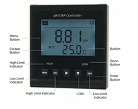 Contrôleur de pH/ORP industriel en ligne, alimenté 220V, moniteur de qualité de l'eau de type split