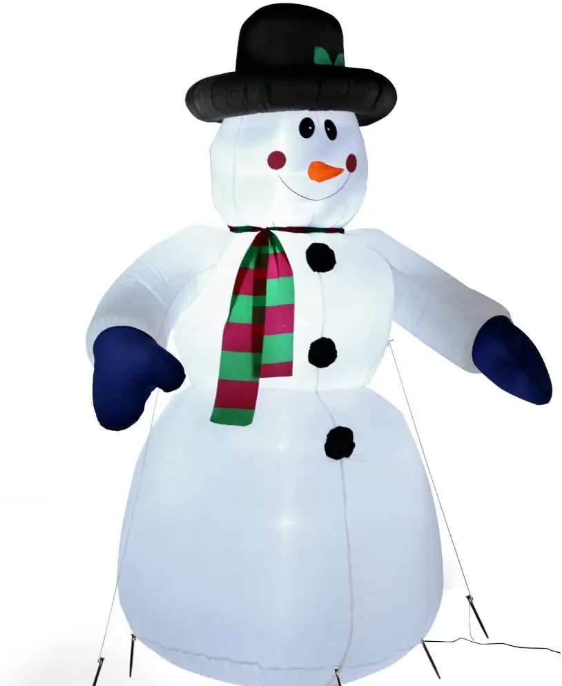 Inflatable Snowman Christmas Inflatable 240 CM Indoor and Outdoor Winter Lights with 20 LED Christmas Lights