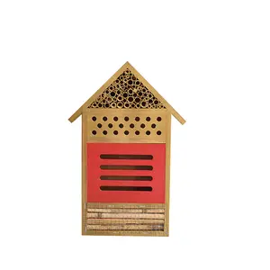 Honey House Bee Hive Wooden Garden Beneficial Insect House Outdoor Bee Hotel inscet hotel