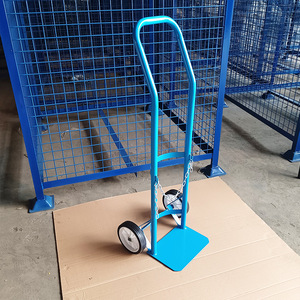 Low Profile Gas Cylinder <b>Trolley</b> 970x360x320mm 2 Wheels Steel Durable Single Bottle Hand Cart - Product Image 4