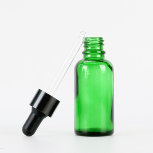 Custom Green Glass Essential Oil <b>Bottle</b> 5ml 15ml 30ml 50ml 100ml With Glass <b>Dropper</b> For Perfume Serum Skincare - Product Image 6