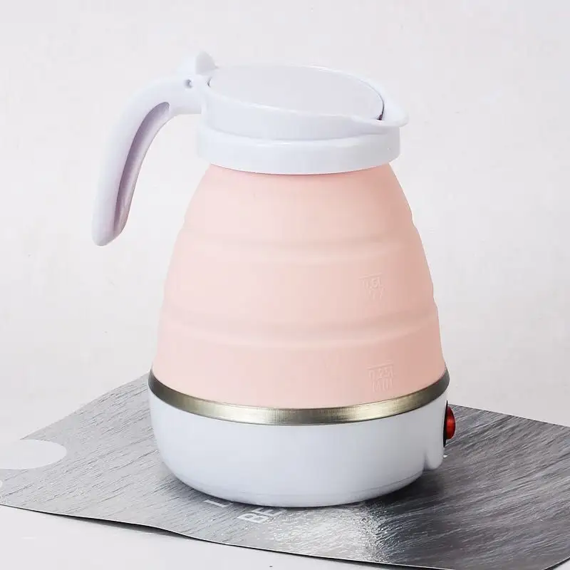 Travel Collapsible Electric Kettle Food Grade SiliconeElectric Kettle Boiling water Dual Voltage
