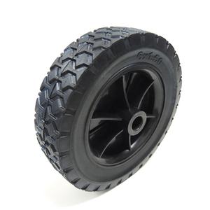 Petit pneu de roues pivotantes en caoutchouc solide de 6 pouces pour poulie de glacière avec jante et roulement - Product Image 3