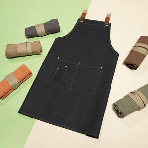 Grembiule da campeggio personalizzato personalizzato in cotone Denim impermeabile da campeggio grigliare artista cameriere da donna - Product Image 6