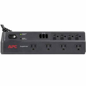 Protection contre les surtensions Schneider SurgeArrest 120V 15A 2160J <span class=keywords><strong>pour</strong></span> lignes Ethernet et téléphoniques, certifiée UL1449, <span class=keywords><strong>pour</strong></span> <span class=keywords><strong>PC</strong></span> de bureau, stock usine - Product Image 1