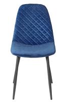 Chaises de salle à manger contemporaines en tissu velours avec pieds en bois pour usage domestique