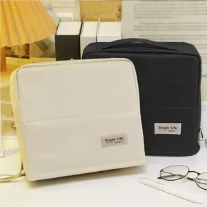 Trousse de maquillage grande capacité avec fermeture éclair, compartiment portable étanche, multi-usages pour cosmétiques et articles de toilette - Product Image 3
