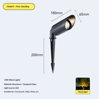 Lampes de jardin d'extérieur en forme de champignon à insérer dans le sol, LED étanches IP54, ambiance lumineuse pour jardins, villas, gazebos, cours