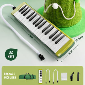 <span class=keywords><strong>Accordéon</strong></span> à vent, harmonica portable, pianica, melodica, double jeu de 32 <span class=keywords><strong>touches</strong></span>, vert - Product Image 6