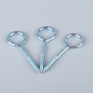 Vis à œil perforées 4.3*73 en fer zingué, vis autotaraudeuses de style américain - Product Image 2