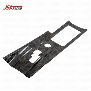 Giả mạo sợi carbon nội thất trung tâm giao diện điều khiển da và bánh bao gồm rhd cho 2008-2016 Nissan R35 GTR