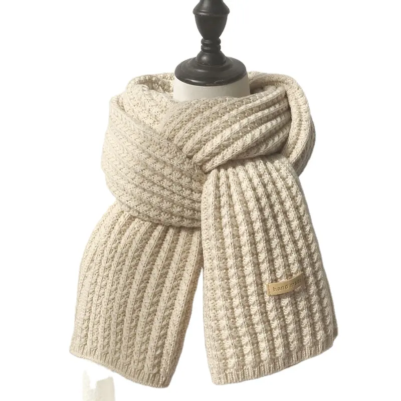 Scialli e sciarpe lavorati a maglia semplici di vendita caldi sciarpa morbida classica da donna personalizzata calda