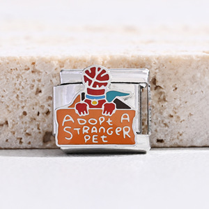 สร้อยข้อมือสแตนเลสสตีลแบบโมดูลาร์ Stranger Things ชุดจี้ DIY ของขวัญสำหรับทุกเพศ ดีไซน์การ์ตูน - Product Image 2