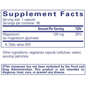 Suplemento de Glicinato de Magnesio para Adultos, Apoyo para el Alivio del Estrés, el Sueño y la Salud del Corazón, Cápsulas de Magnesio - Product Image 5