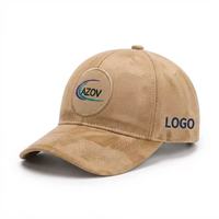 Gorra Trucker de Béisbol AZOV Personalizada de Terciopelo con Sublimación, 6 Paneles, Bordado 3D en Relieve, Gorras Deportivas de Terciopelo