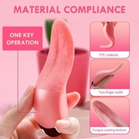 Zungenleckender Flexibler Vibrator USB Wiederaufladbar Wasserdicht I 10 Frequenzen