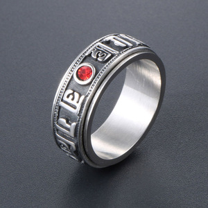 แหวนหมุนได้หกพยางค์ทำจากไทเทเนียมสตีลสำหรับนิ้วชี้ รุ่น SA708 - Product Image 3