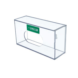 Caja de Almacenamiento de Guantes Desechables para Mascarillas, Gorros, Cubre Zapatos y Toallitas Húmedas, Solución Transparente para Montar en la Pared para Hospitales, Gestión 6S - Product Image 2