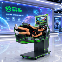 Équipement d'expérience VR pour un joueur, console de jeu d'aventure spatiale 3D avec siège à mouvement pour les salles d'arcade et les divertissements de loisirs